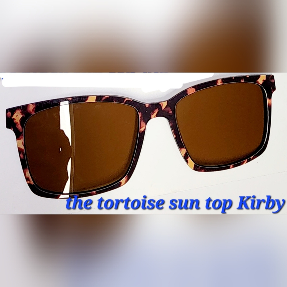 Pair Eyewear magnetic eyeglass topper for the Kirby, The Tortoise Sun Top
